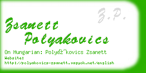 zsanett polyakovics business card